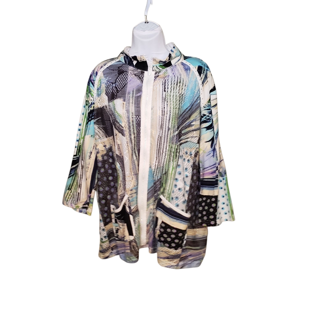 ONQUE CASUALS Colorful Pattern Jacket